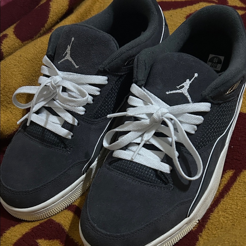 Jordan’s flight court shoes, gray and white!